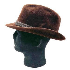 Vintage Stetson Sovereign Velour Fedora Trilby Hat